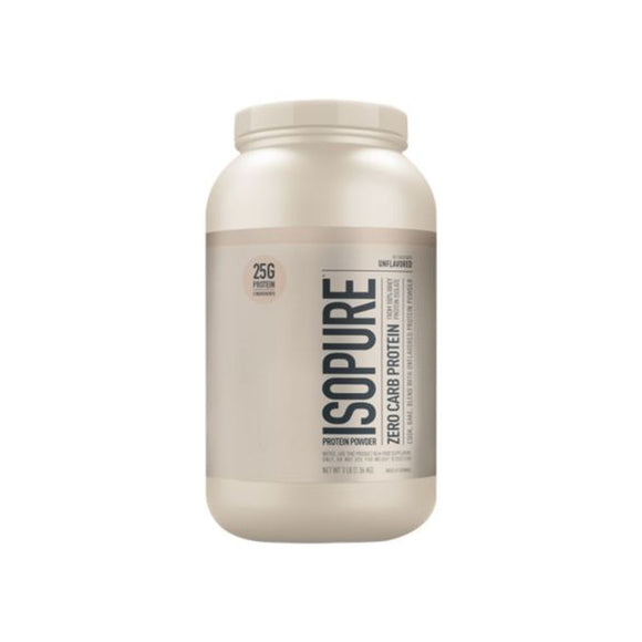 100% Whey Protein Isolate Zero Carb - Unflavored (3 Lbs. / 47 Servings)