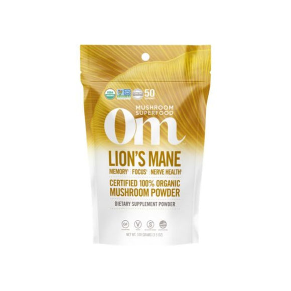 Organic Lion's Mane Mushroom Powder - Superfood Supplement (50 Servings)