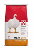 Purina 3004765-305 Non-Medicated Meat Bird Crumbles Poultry Feed, 40 lb. Bag