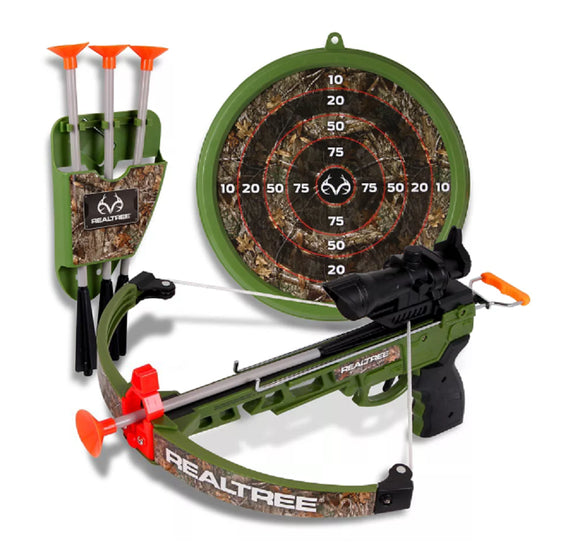 Realtree 25012T23 14 in. Pistol Crossbow Toy Set- Green
