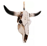 Red Shed 23F01170YC Longhorn Skull Holiday Christmas Tree Ornament, 5 in.