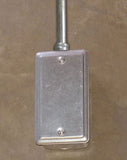Southwire G19290-UPC Galvanized Steel Blank Box Cover, 4.24" High x 2.38" Wide