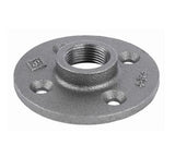 STZ 310 F-34 Malleable Iron Black Floor Flange, 3/4 in. x 3-1/2 in.