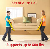 SuperSliders Pro-Lifter Moving Straps Supports to 600lbs. 9 ft. x 3 in. Set of 2
