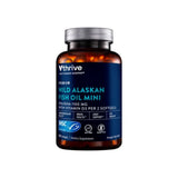 Premium Wild Alaskan Fish Oil Minis w/ VitaminD - EPA/DHA 1,100 MG -120 Softgels