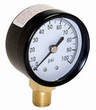 Water Source M1002-4L 100 PSI Pressure Gauge with 1/4 in. Lower Connection