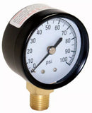 Water Source M1002-4L 100 PSI Pressure Gauge with 1/4 in. Lower Connection