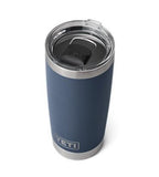 YETI 21070060029 Rambler 20 oz Stainless Steel Tumbler with MagSlider Lid, Navy