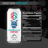 Gorilla Mind Energy Drink White Frost (12 Cans, 16 fl. oz. Each)
