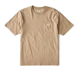 Carhartt K87 Men's Loose Fit Short-Sleeve Pocket T-Shirt, Desert, L Tall