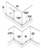 Commercial Electric A54W 1/2 Round Channel Outside 90-Degree Elbow