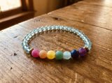 7 Chakra Gemstone Bracelet Handmade Rainbow Beaded Crystal Jewelry Natural Stone Boho Style Yoga Gift Minimalist