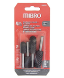 Mibro 335111 Rotary File And Rasp Set, 4-Pack