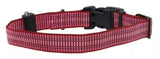 Retriever 36932 Q BLU18 Adjustable Reflective Woven Dog Collar, Pink 18 in.