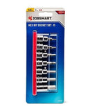 JobSmart JS202415 3/8 in. Drive SAE Hex Bit Socket Set, 7 pc.