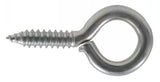 Hardware Essentials 851769 Cd-Screw Eye Large 0.162 in x 1-5/8 in. Pack 1