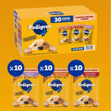 Pedigree Adult Chicken, Beef, Pasta, and Vegetables Wet Dog Food Pack, 30 Pouch - view 4