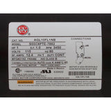 Nidec AGL10FL1NB Motor, US Motor,1.0hp,Thru Bolt,1-Spd,115v,12A,Heat Transfer