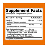 Ester-C with Citrus Bioflavonoids - Non-Acidic Vitamin C - 500 MG (120 Capsules)