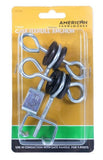 American FarmWorks ATPA-AFW T-Post Screw-In Electric Fence Gate Flexible Anchors, 2-Pack