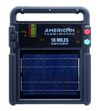 American FarmWorks ESP18MN2-AFW 18-Mile Solar-Powered Fence Energizer 0.2 Joule