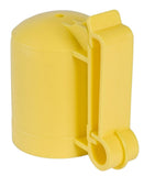 American FarmWorks ITCPY-AFW T-Post Safety Cap and Insulators for 1.25 and 1.33 in. Studded T-Posts, Yellow, 10-Pack