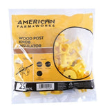 American FarmWorks IWKNY-AFW Electric Fence Wood Post Knob Insulators, 25-Pack