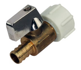 1/2 in. PEX Barb x 1/2 in. Female Pipe Thread Brass Swivel Ball Valve