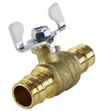 3/4 in. Brass PEX-A Barb Ball Valve with Tee Handle