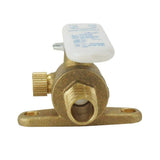 1/2 in. Brass PEX Barb Ball Valve with Drain and Mounting Pad