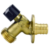3/4 in. Brass PEX Barb x 3/4 in. Garden Hose Thread Quarter-Turn Sillcock