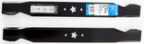Arnold 490-110-0136 42 in. Deck Side Discharge Lawn Mower Blade, Steel - 2 pcs