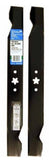Arnold 490-110-0136 42 in. Deck Side Discharge Lawn Mower Blade, Steel - 2 pcs