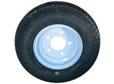Hi-Run ASB1046 Trailer Tire, 4.80-8, 5-Hole White Spoke Wheel, Load Range B 4PR