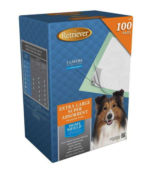 Retriever ASL1236970 28x30in XL Super Absorbent Dog Training Pads - Pack of 100