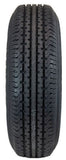 Hi-Run ASR1016 Radial Trailer Tire ST225/75R15 6-Hole White Spoke Wheel  ASR1016