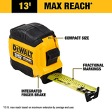 DeWALT DWHT38125S Atomic Compact Fractional Markings Tape Measure, 1-1/4" x 25'
