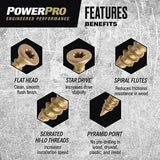 Hillman 116788 Power Pro One Bronze Multi-Material Screws #8 x 1-1/2", 25 Pack