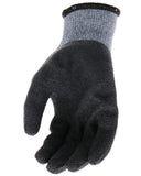 Boss B32041-L Unisex Textured Latex Grip Dip Gloves, Gray, Large, 1 Pair