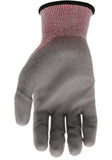 Boss B33111-L Unisex ANSI A4 Rate Tactile CR4 Cut Gloves, Gray, Large, 1 Pair