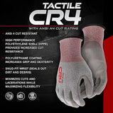 Boss B33111-L Unisex ANSI A4 Rate Tactile CR4 Cut Gloves, Gray, Large, 1 Pair