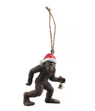 Red Shed JXF23181 Ceramic Bigfoot Christmas Tree Ornament