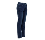 Ridgecut YLB-4048 Women's Slim Fit Mid-Rise Flex Work Jeans, Dark Wash, Size 14