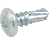 Hillman 41502 Zinc Pan Head Phillips Self-Drilling Screw #6 x 1/2 in., 100-Pack