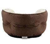 Retriever 23SRTC04 High-Wall Cuddler Pet Bed, 18" Small, Brown/Cream