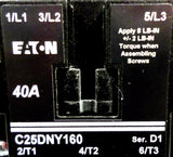 Eaton C320KGY31 Series C1 Electronic Torque Terminal Contactor 50/60Hz Cutler