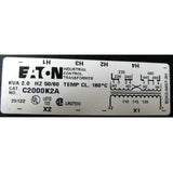 Eaton Industrial Control Transformer C2000K2A KVA 2.0 HZ 50/60 Type MTK 180 Deg. - view 2