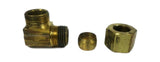 Big A Service Line 3-16942 316942 Hydraulic 1/4 x 1/8 Brass Fitting 90 Degree