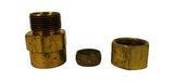 Big A Service Line 3-16690 316690 Hydraulic 5/8 x 1/2 Brass Fitting