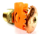 Tyco TY4151 Brass Upright Sprinkler Head 3/4" 286°F K=8.0 – Standard Coverage